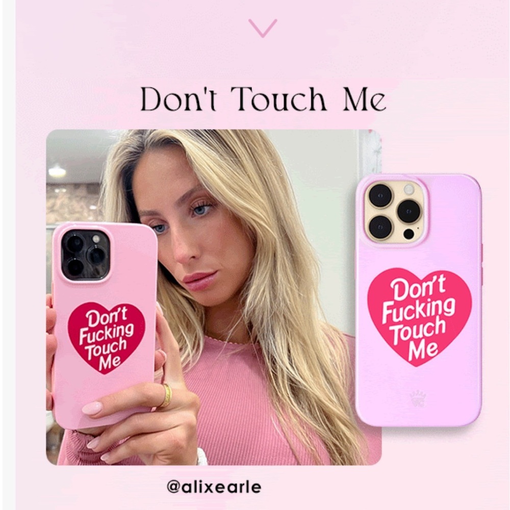 Velvet Caviar Protective Case iPhone 11 Pro Max in Don't F-cking Touch Me.